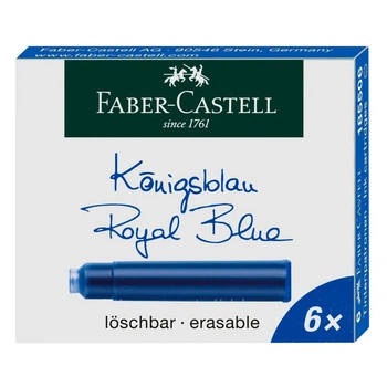 Картридж Faber-Castell чорнильний Стандарт 6 штук в упаковці, синій