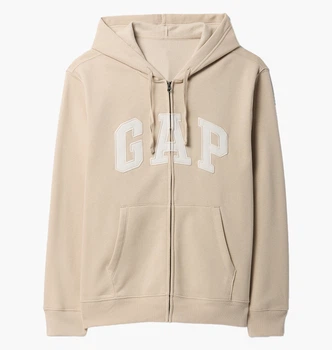 Толстовка Gap Logo Zip Hoodie Beige 683050081 XL