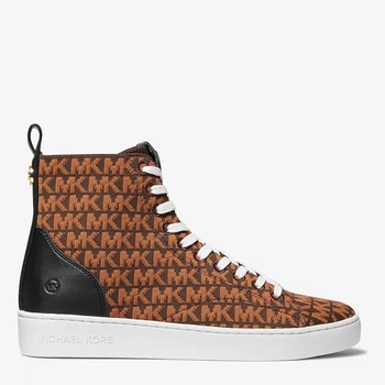 Женские кеды высокие Michael Kors 318834648 38.5 Коричневые (1159832250)
