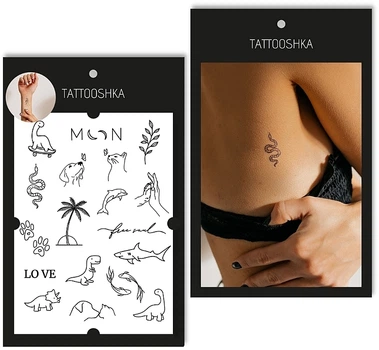 Тимчасове тату "Динозаврики" - Tattooshka (1201295-27067168)