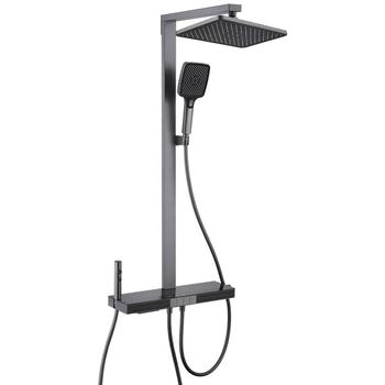Душевая система тропический душ с термостатом Mixxus Premium Next-009-J Graphite MI6544