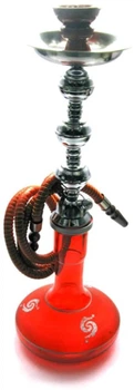 Кальян стеклянный Huka Завиток на 1 персону Н -51 см красный (DN27951)