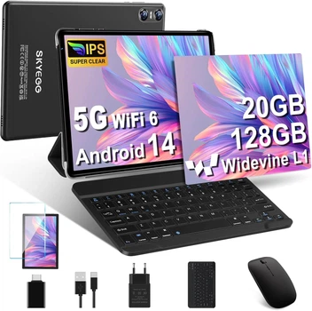Планшет 10.1" SKYEGG K13 6+14/128Gb 8 ядер Android 14 6000 mAh Черный