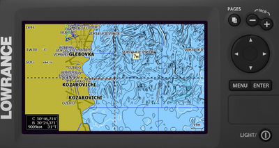 Карта реки Днепр для ехолотов Lowrance
