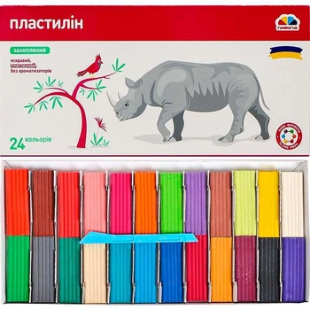 Пластилин "Увлечения" Гамма 24 цвета 93978
