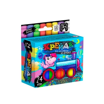 Мел DankoToys для рисования на асфальте тонкая 24 штук MEL-02-05U