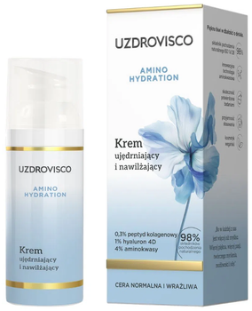 Krem nawilżający do twarzy Uzdrovisco Amino Hydration ujędrniający 50 ml (5904917483879)