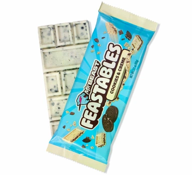 Шоколад Feastables Mr. Beast Cookies & Creme Печенье и крем 60г