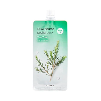 Ночная маска с чайным деревом Missha Pure Source Pocket Pack - Tea Tree