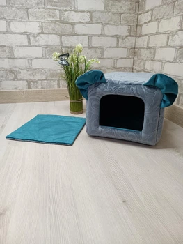 Будинок для морських свинок, шиншил, гризунів Animals_joy Свинка S 26*26 см (019)