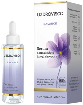 Serum do twarzy Uzdrovisco Balance normalizujące i zwężające pory 30 ml (5904917483862)