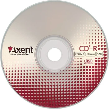 Диск CD-R 700MB 80 мин 52X Axent 8102-A, 16119