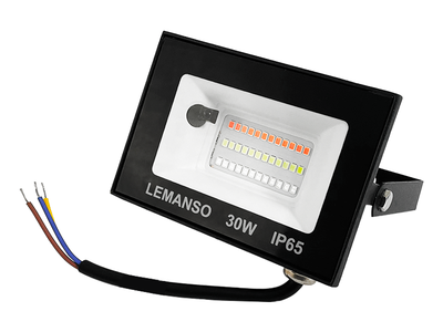 Прожектор светодиодный Lemanso LMP76-30 с пультом управления 30W RGB IP65