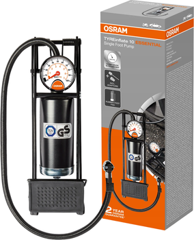 Насос для шин однопоршневий OSRAM TYREinflate 10 ESSENTIAL (4052899633704)