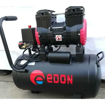 Мощный безмасляный компрессор Edon ED-1100-10L : ресивер 10л, 1.1 кВт, 8 бар, вес 25 кг