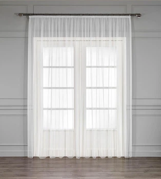 Тюль гардина готова Pivdenne 200х270 см 1 шт вуаль Білий (8839-200)