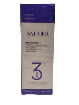 Крем для обличчя з ніацинамідом Niacinamide 3% Moisturizing Translucent Cream Sadoer 100 г