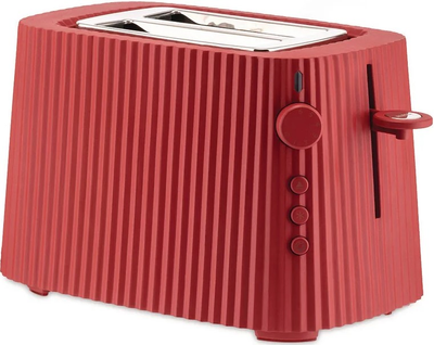 Toster Alessi Toaster Plissé Czerwony
