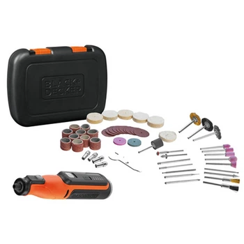 Многофункциональный инструмент аккумуляторный BLACK+DECKER BCRT8IK 7.2 В 53 аксессуара вес 0.38 кг (BCRT8IK)