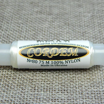 Нитки бисерные Cordem №80, 75 м (Украина)
