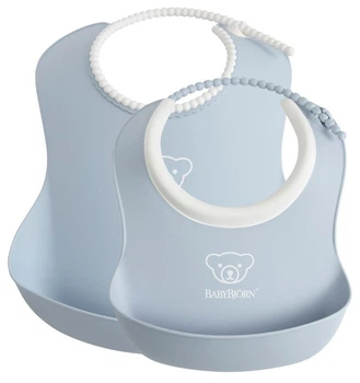 Набор слюнявчиков BabyBjorn Powder Blue 2 шт.