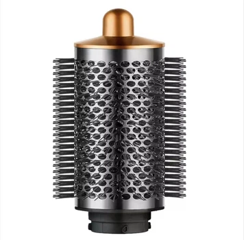 Широкий брашинг, насадка для стайлера Dyson Airwrap / Дайсон кругла гребінець, 55 мм, золотий (105757874)