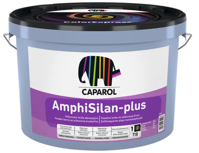 Краска фасадная силиконовая для стен Caparol AmphiSilan-Plus База 3, 9.4л