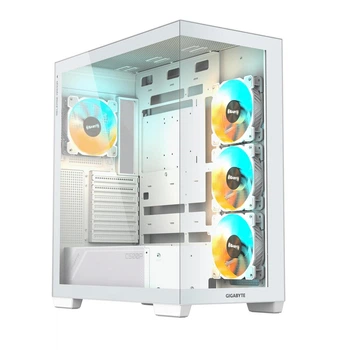 Корпус Gigabyte Aorus C500 Panoramic Stealth панорамний огляд Білий (р.Midi-Tower)