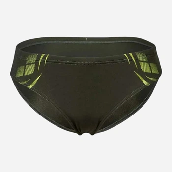 Детские плавки для мальчика Arena Poseidonia Swim Briefs 009009-306 128 см Темно-зеленый/Желтый (3468337535461)