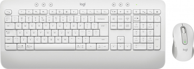 Комплект бездротовий Logitech MK650 Keyboard Mouse Combo for Business Wireless US White (920-011032)