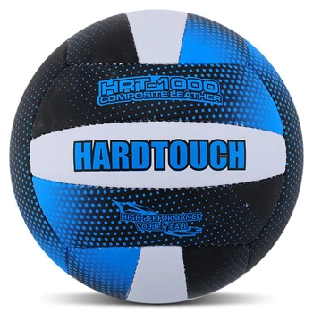 Мяч волейбольный №5 Hard Touch Composite Leather 4049 для зала и улицы Blue-Black