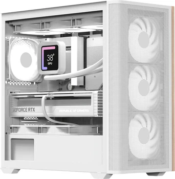 Корпус AeroCool D301A-G-WT-v2 (ACCS-DS03043.21) White 309101