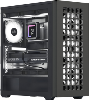 Корпус AeroCool D502A-G-BK-v1 Black (ACCM-DS02043.11)