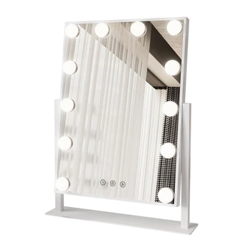 Настільне дзеркало з підсвіткою для макіяжу Bella 360x475 Білий діамант (GAIN02060600230)