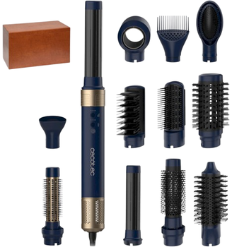 Фен-щітка Cecotec Bamba CeramicCare 12 в 1 AirGlam Blue (BAMBA CERAMICCARE AIRGLAM BLUE 12IN1)