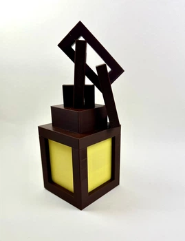 Фонарь Ночник Minecraft с LED свечей маленький 6х12см декор для геймеров и детей
