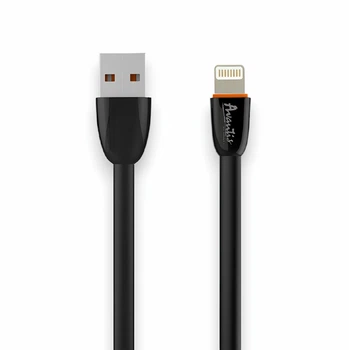 Кабель Avantis Plane AC-20i USB-A to Lightning 2 А 1 м Чёрный Дата-кабель зарядка
