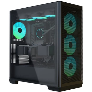 Корпус APNX Creator C1-R Midi-Tower для ATX з підсвічуванням ARGB чорний
