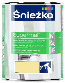 Эмаль Sniezka Supermal масляно-фталевая слоновая кость F570 0.8 л