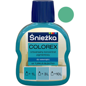 Колір Sniezka "COLOREX" бірюза синя 100 мл №44