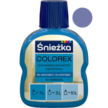 Колір Sniezka "COLOREX" синій 100 мл №52