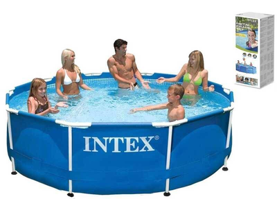 Бассейн каркасный Intex Metal Frame круглый 305х76см 4485л от 6 лет 28200 NP