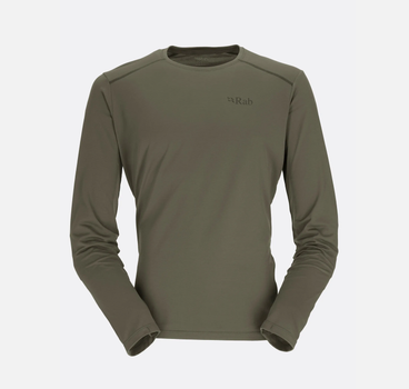 Футболка с длинным рукавом мужская Rab Force LS Tee, Light Khaki, M (RB QBL-07-LKH-MED)