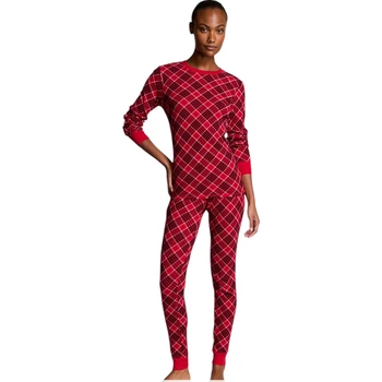 Термо пижама Victoria's Secret Thermal Pajama Set Red Plaid XS Красная в клетку