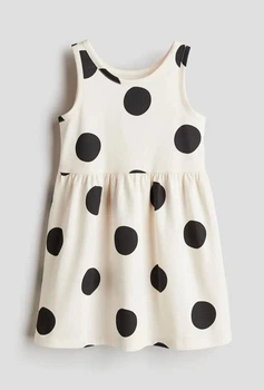 Платье бежевое в горох H&M 110-116см (400011113)