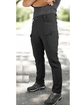 Тактические легкие штаны Soft Shell без флиса карго Eagle SP-02 Черные 2XL (JDT-0847610)