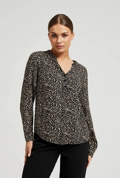 Блузка жіноча MOODO 4509 46 XXXL чорна
