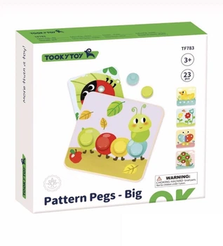 Моя первая мозаика Tooky Toy — развивающая игра с крупными фишками (23 эл.)