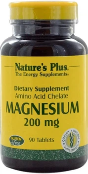 Магній хелат Nature's Plus Magnesium 200 мг 90 таблеток в упаковці (ARE-574690)