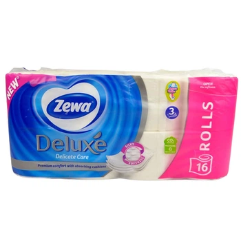 Туалетний папір Zewa Deluxe 3-х шаровий Delicate Care 16 шт.